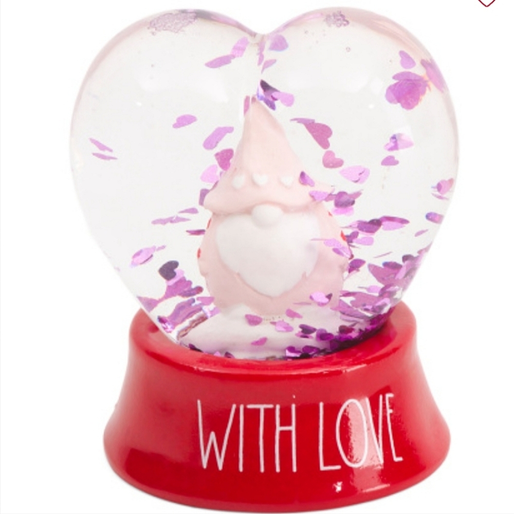 Rae Dunn with Love snow globe